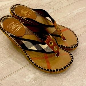 Burberry espadrilles with heel size 36